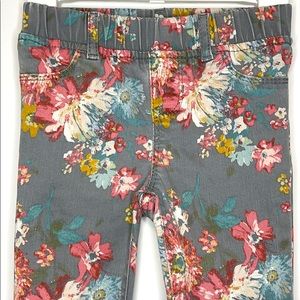 Baby Gap Pull On Floral denim pants 4t spring